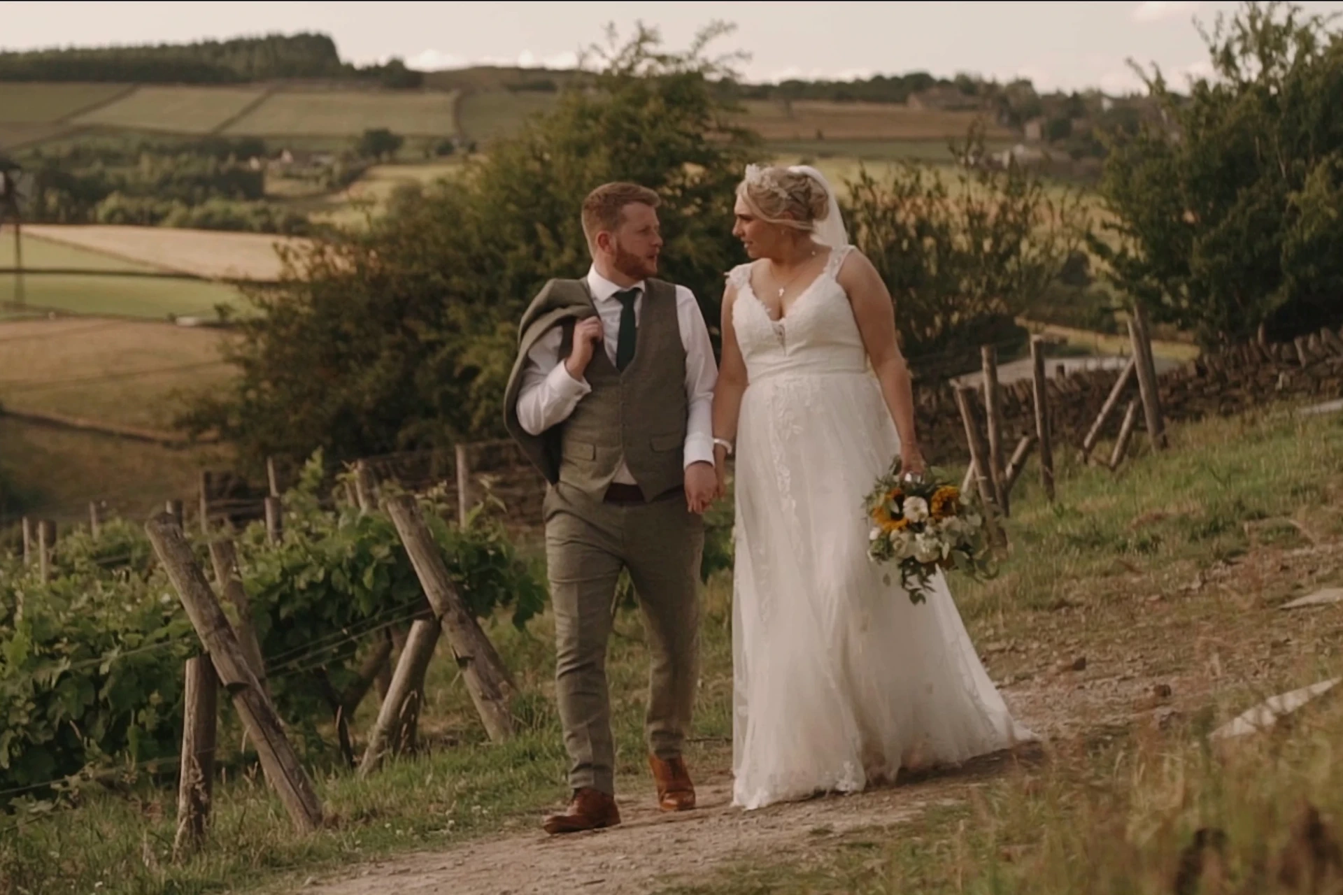Emily & Chris at All Saints Church & Holmfirth Vineyard